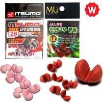 이쯔모 뮤 천연 바다 민물 낚시 친환경 고무 좁쌀 조개 봉돌 좁살 친환경 수중봉돌, 1개