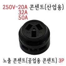 3P 노출 콘센트(20A-32A-50A-250V) 산업용콘센트 공업용콘센트 옵션, 3P-50A-250V (SJ-C1351)