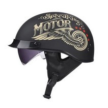 복고풍 헬멧 아라이램5 오픈페이스AGV덱스톤 SOL 할리 비틀 쇼에이 오토바이용품매장 보난자, 매트 블랙 / 골드 오토바이