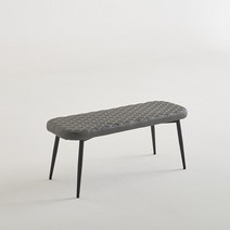 가구앤하우스 티파니 PU 인테리어 디자인 식탁 테이블 다이닝 카페 벤치 의자, 티파니 PU 벤치의자 1400 (그레이)