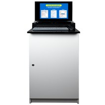 하이그로시 모니터 도난방지 도서관 컴퓨터 PC 검색용 스탠딩 도서검색대, PC검색대 PS-600, 서울 지역 무료