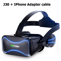 AR 영상 퀘스트 무비 스마트폰용 가상 현실 3D 안경 VR J30 이어폰 IOS 안드로이드, Combination1