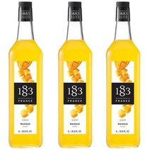 동서 식품 1883 망고시럽 1000ml 스무디 칵테일 홈카페 에이드, 3개