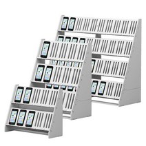 휴대폰 스마트폰 거치대 진열대, 우드 2단 8대, 1개