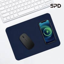 무선충전 마우스패드 15W [SPD], 네이비, 1개