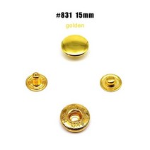 불박기 가죽 공예 불박 도장 기계 제작 인쇄 가방 의류 재킷 코트 수리 도구 25 세트 10mm 12.5mm 15mm #633 655 831 201 금속 프레스 패스너 스냅 버튼, golden 831