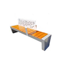 스테인레스 부식방지 조경 옥외용 광장 평상 벤치, 흰색 안락 의자