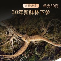 수삼 30년 산삼 인삼 장백산 흙산 산삼 술장국 동북종자상품, 수삼 30년근 산삼 단가지 50g, 50g