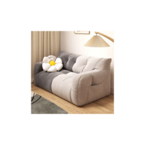 오피스텔 원룸 2인용 마약 쇼파 빈백 친환경 소재, 다크 그레이와 옐로우더블