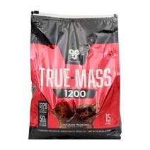 BSN 트루매스 1200 파우더 프로틴 & 탄수화물 초콜릿 밀크쉐이크 4.71kg, 1개