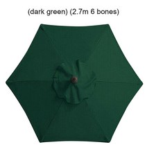 TPU창 패널 2.7/3M 방수 비치 육각 캐노피 야외 정원 UV 보호 파라솔 양산 우산 커버 스탠드없이, [07] 6bone Green Cover