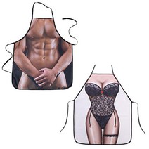 캐릭터 앞치마 크리스마스 집들이 선물, 근육맨_섹시녀