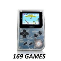 미니 가정용 휴대용 고전 추억의 레트로 오락실 오락기 게임기 게임 Anbernic-레트로 핸들 콘솔 2 인치 화면 1169 포켓 에뮬레이터 최고의 선물 Anbernic, White translucent