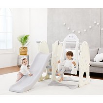 가정용 높이조절 그네n미끄럼틀 4세딸선물 어린이집 집놀이터 육아템, 핑크