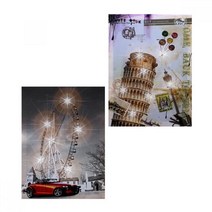 나nanr_LED 캔버스 인테리어 액자 30x40 17종 택1 소품 벽걸이 일반 다용도♥sksnfll, ♥sksnfll06 빈티지피사의사탑