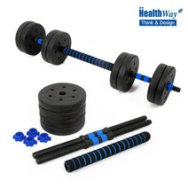 파워조립덤벨아령더블루롱스틸연결바세트41KGS, 단품