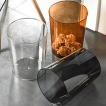 바보사랑 아크릴투명휴지통바스켓.알로하감성, 중형모던그레이