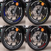 바이커즈 BIKERS 오토바이 바이크 피시엑스 PCX 튜닝 데칼 휠라인 휠테이프 휠스티커, 블루