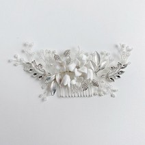 엘블랑꼬 셀프 웨딩 헤어 코사지 한복 머리장식 윈디2(빗핀타입)