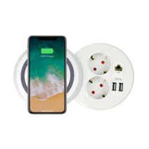 매립형 유무선충전콘센트(2구+USB+랜선) 멀티회전콘센트 BID-221W 듀얼 멀티회전 콘센트 BID-221W 매립콘센트 / 스마트폰 무선충전 매립형 콘센트, 선택1-화이트