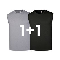 [1+1] 시원한 냉감 스판 후렌치 나시 기능성 쿨링 여름 민소매 티셔츠 1+1판매이벤트