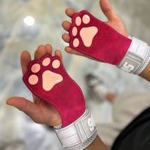 905 헬스 스트랩 여자 고양이 리프팅 그립 다한증 스트랩 논슬립 헬스선물 운동용품 손목보호, 핑크