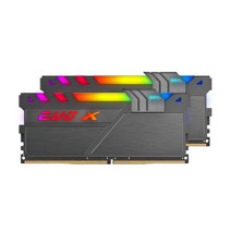 게일 DDR4 PC4-28800 CL18 EVO X II AMD Gray RGB 8GB 램 데스크탑용 GAEXSY416GB3600C18ADC 2p