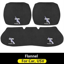 테슬라 모델 3 S X Y 자동차 시트 쿠션 패드 운전석 의자 사용 메모리 폼, Flannel 3 pieces