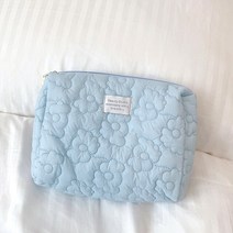 파우치 ins 여행 화장품 가방 휴대용 뷰티 스토리지 세면 용품 가방 메이크업 파우치, 블루 24x7x18cm