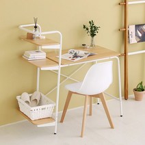 마켓비 OLLSON 책상 H형 책상 1인용책상 7850 화이트, 쿠팡 본상품선택