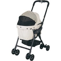 콤펫 Compet 미리미리 라이트 경량 접이식 강아지 유모차 캐리 카트, 애쉬화이트
