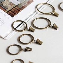 다양한사이즈 커튼링집게 (9size)10p set 집게링