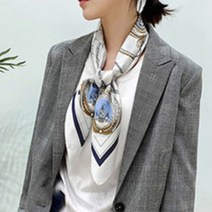 리츠제이 봄 가을 여성 롱 사각 스카프