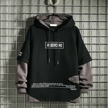 이승창 아동 루즈핏 후드 배색 상의 점퍼