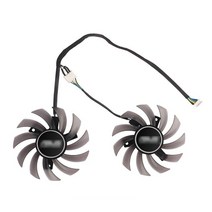 GTX660ASUS GTX 660 750 760 1050Ti R7 260X 비디오 카드 팬 75mm FD7010H12S 교체 그래픽 냉각 팬, 01 2pcs fan