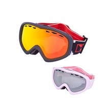 N브랜드 아동용 주니어용 스키고글 보드고글 2O201 안경착용가능고글 미러렌즈, 1. 블랙레드미러