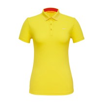 루이까스텔 여성 나일론 솔리드 요꼬에리 티셔츠_3LCTS591Y