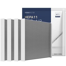 [2+2] H11 하나 차량용 에어컨 필터 PM2.5 PM1.0 초미세먼지 유해물질 헤파, 2+2개, HF-14