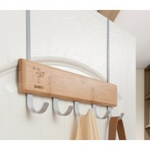 샵100 벽 옷걸이 도어 훅 행거 벽후크 문 벽걸이 우드 원목 모자걸이 열쇠 현관 소품 키 가방 벽옷걸이 도어행거, 바형도어행거