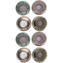 철제함 틴사프론 차 금속 단지 둥근 캔디 통 상자 양철 컨테이너 저장통 캔 크리스마스 장식