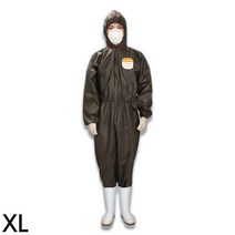 농약살포 방진복 식품공장 원피스 실험실XL 5개 안전복 연구원 조리실 병원 방역복