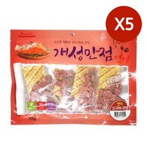 피플펫 간식 애견 5P 고단백 큐브 져키 개 연어 훈련용 반려견 고구마 노즈워크 트릿, 1개, 1개