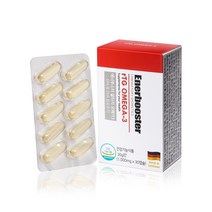 에너부스터 알티지오메가3 1000mg x 30캡슐 3박스 구매시 1박스 더 증정 6박스 구매시 3박스 더 증정, 1개월 30캡슐