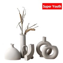 Super Youth 북유럽풍 홈장식 세라믹 꽃병, F