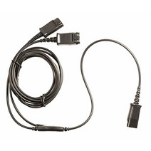 콜센터 헤드셋 QD 케이블 Y 스플리터 어댑터 트레이너 케이블 트레이닝 센터용 Plantronics QD 헤드셋 스플리터 케이블 커넥터와 호환