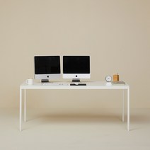 동서가구 아이원 비스포크 1800x600 포스코 스틸 라운드형 데스크 책상 16colors DF643514, 화이트, 베이지