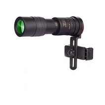 캠핑용 휴대용 초망원 렌즈 10-300X40mm 수동 초점 줌 단안 망원경 스마트폰 사진 찍기 지원, 02 include Photo Clip