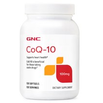 GNC 지앤시 CoQ-10 100mg 120 Softgels 코큐텐, 120캡슐