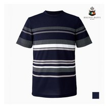 인디안 BRUNO BAFFI 멀티 스트라이프패턴 라운드 티셔츠_ MKOASVM4101