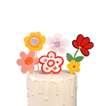 미미파티 플라워 케이크토퍼 데코픽 6종 세트